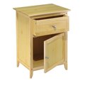 Winsome Winsome 81115 Night Stand with Cabinet and Drawer - Natural 81115